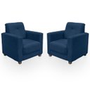 Ver imagem 1 de Kit Poltrona Cadeira para Sala Confortável Reforçada Veneza Suede