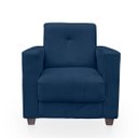 Ver imagem 4 de Kit Poltrona Cadeira para Sala Confortável Reforçada Veneza Suede