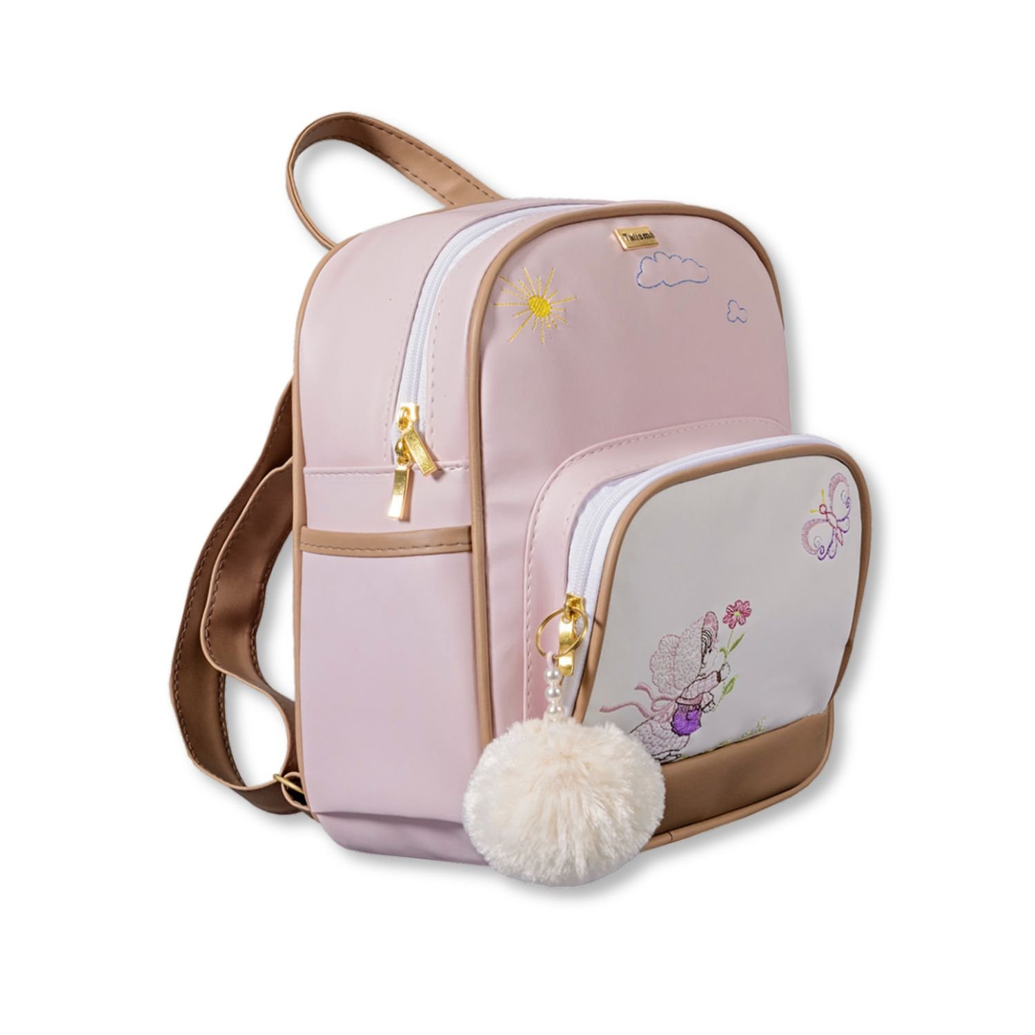 Mochila Maternidade em Nylon a Menina e a Flor 28cm