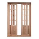 Ver imagem 2 de Porta Balcão de Correr Madeira Padrão Cedro Meia Almofada Reto Bat.14cm - 2.15ax1.60l