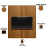 Painel Ripado de Madeira para Sala Quarto 180x250cm Slats L05 Nature - Lyam Decor - 5
