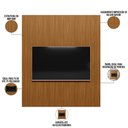 Ver imagem 5 de Painel Ripado de Madeira para Sala Quarto 180x250cm Slats L05 Nature - Lyam Decor