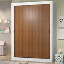 Ver imagem 1 de Guarda-Roupa Infantil Madesa Theo 2 Portas de Correr 4 Gavetas Branco/Rustic Cor:Branco/Rustic