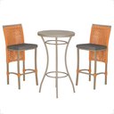 Ver imagem 1 de Mesa Bistro e 2 Banquetas Roma Fendi Corda Náutica 11 Trama Original