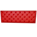 Ver imagem 4 de Cabeceira Estofada Solteiro Capitonê Corino Vermelho 90 X 60 cm RBL