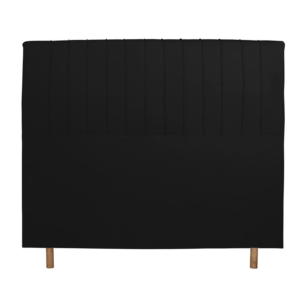 Cabeceira Cama Box King Namur 195 Cm Suede Preto - MV Estofados Shop - 2