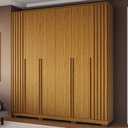 Ver imagem 1 de Guarda-roupa Casal Jamile 6 Portas 4 Gavetas 100% Mdf Cinamomo - Acp Móveis