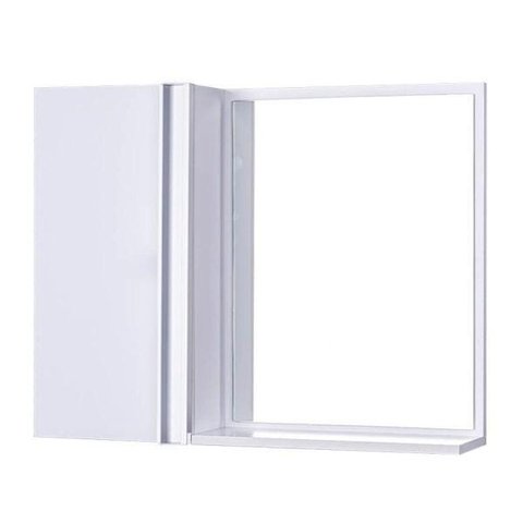 Armário para Banheiro com Espelho Branco Barra Vertical