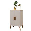 Ver imagem 1 de Armário Organizador Multiuso Cali 50cm MDF Off White Lavanderia Quarto Cozinha