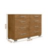 Cômoda Para Quarto 8 Gavetas Freijó CO805097 Araplac - 4