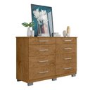 Ver imagem 2 de Cômoda Para Quarto 8 Gavetas Freijó CO805097 Araplac