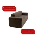 Ver imagem 7 de Sofá 3 Lugares Kappesberg 236cm Boucle Marrom