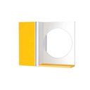Ver imagem 1 de Armário para Banheiro com Espelho Redondo Amarelo Barra Vertical