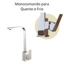 Ver imagem 4 de Torneira Cozinha Gourmet Slim Inox Preto C/ Monocomando
