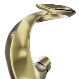 Torneira de Banheiro Lavabo Luxo Dubai Monocomando Ouro Escovado Goldenx - 5