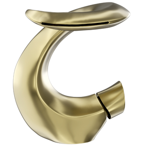Torneira de Banheiro Lavabo Luxo Dubai Monocomando Ouro Escovado Goldenx