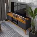 Ver imagem 3 de Rack para Tv até 55 Polegadas 2 Portas Ripado Astúrias 136cm