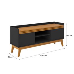 Rack para Tv até 50 Polegadas 2 Portas Ripado Astúrias 136cm - 5