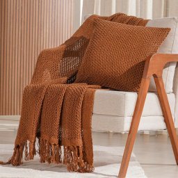 Peseira Decorativa Atacama New 80x250cm Marrom Portabella - 2