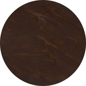 Tampo de Mármore Redondo 0,30m:marrom Tabaco