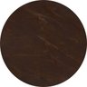 Tampo de Mármore Redondo 0,30m:marrom Tabaco - 1