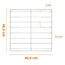 Ver imagem 2 de Grade Grelha Prateleira Aramada Zincada Forno Industrial FIRI50 46,5X46,5 - Venâncio