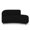 Ver imagem 5 de Sofá 3 Lugares Orgânico 180cm Pé Ferro Preto Morgan Linho Preto D03 - D’Rossi