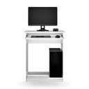 Ver imagem 3 de Mesa Computador com Suporte Cpu e Bandeja para Teclado:branco