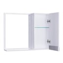 Ver imagem 2 de Espelho para Banheiro com Armário Branco Puxador Metal