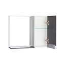 Ver imagem 2 de Espelho para Banheiro com Armário Preto e Branco Puxador Metal