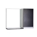 Ver imagem 1 de Espelho para Banheiro com Armário Preto e Branco Puxador Metal