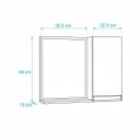 Ver imagem 3 de Espelho para Banheiro com Armário Preto Puxador Metal