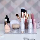Ver imagem 2 de Porta Maquiagem de Acrílico com 12 Divisórias Organizador de Esmaltes Joias Perfumes
