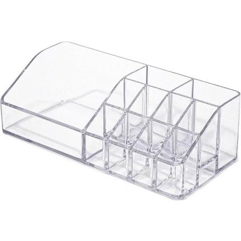 Porta Maquiagem de Acrílico com 12 Divisórias Organizador de Esmaltes Joias Perfumes