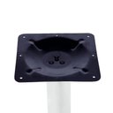 Ver imagem 2 de Mesa Zeta Ferro Branco 75 Cm (alt) Disco Redondo Tampo Mdp Redondo 80 Cm (larg) X 2,5 Cm (alt)