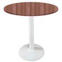 Ver imagem 1 de Mesa Zeta Ferro Branco 75 Cm (alt) Disco Redondo Tampo Mdp Redondo 80 Cm (larg) X 2,5 Cm (alt)