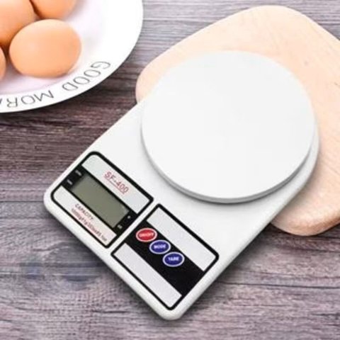 Balança Digital de Cozinha Sf-400 – Alta Precisão até 10kg - Pilha