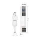 Ver imagem 3 de Mesa de Cabeceira Direito Branco 1 Porta 2 Gavetas Cinza Puro Prime Plus Luciane Móveis
