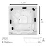 Spa Retangular Valencia Combate com Hidro - 127v - 2