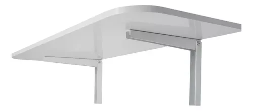 Ver imagem 1 de Bancada Branco Retrátil de Parede Moderna Escritório 66x35