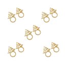 Ver imagem 4 de Kit de 10 Anéis para Guardanapos Árvore de Natal Dourado