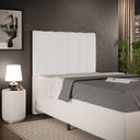 Ver imagem 2 de Cabeceira Cama Box Solteiro 100 cm Dália W01 Bouclê Cru - Lyam Decor