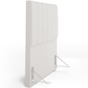 Ver imagem 6 de Cabeceira Cama Box Solteiro 100 cm Dália W01 Bouclê Cru - Lyam Decor