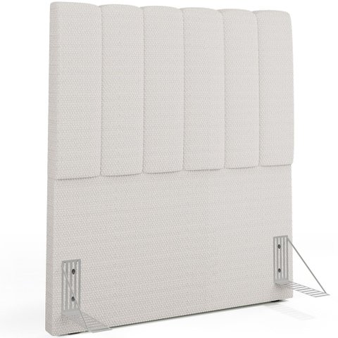 Cabeceira Cama Box Solteiro 100 cm Dália W01 Bouclê Cru - Lyam Decor