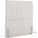 Ver imagem 1 de Cabeceira Cama Box Solteiro 100 cm Dália W01 Bouclê Cru - Lyam Decor