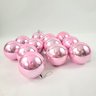 Kit 12 Bola de Natal Rosa Brilhante 8cm para Árvore - 4