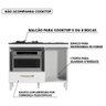 Balcão para Cooktop 4 e 5 Bocas 1 Porta 1 Gaveta Branco Fit Nicioli - 6
