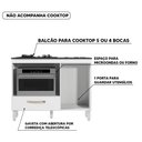 Ver imagem 6 de Balcão para Cooktop 4 e 5 Bocas 1 Porta 1 Gaveta Branco Fit Nicioli