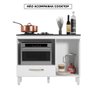Balcão para Cooktop 4 e 5 Bocas 1 Porta 1 Gaveta Branco Fit Nicioli - 2