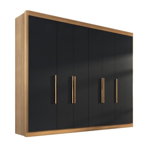 Guarda Roupa Valencia Casal 6 Portas - Quarta Divisão - Teka Onix